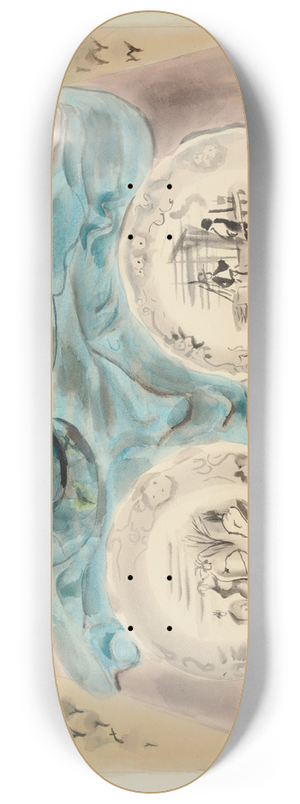 Frances Hodgkins - Two plates 8.25 inch art skate deck