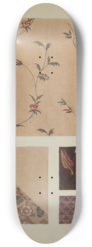 Frances Lichten - Materials from Patchwork Bedspread 8.25 inch art skate deck