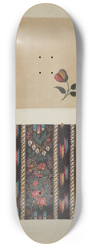 Frances Lichten - Materials from Patchwork Bedspread 8.25 inch art skate deck