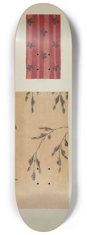Frances Lichten - Materials from Patchwork Bedspread 8.25 inch art skate deck