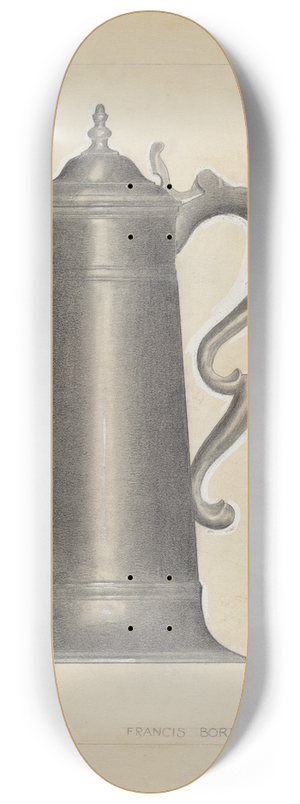 Francis Borelli - Pewter Mug 8.25 inch art skate deck