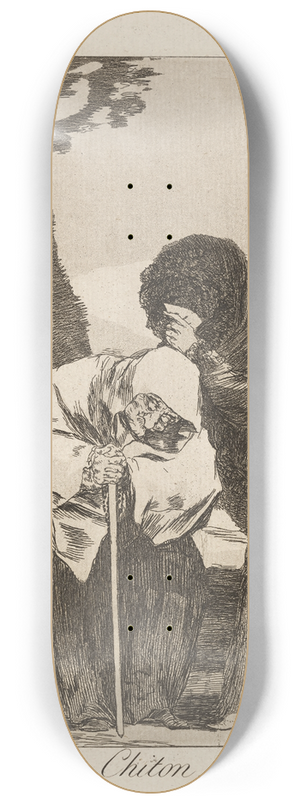 Francisco de Goya - Chiton. (Hush.) 8.25 inch art skate deck