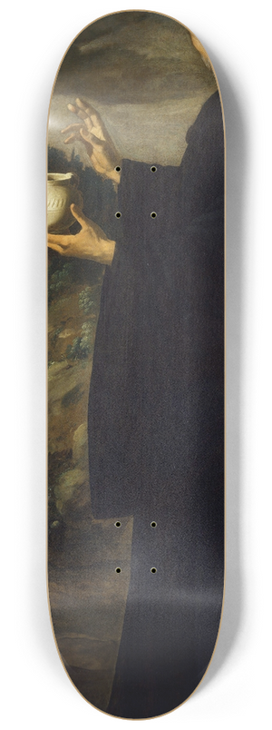 Francisco de Zurbarn - Saint Benedict 8.25 inch art skate deck