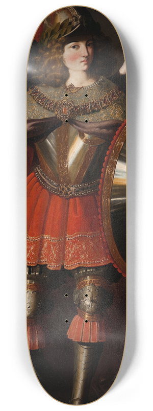 Francisco de Zurbarn - The Archangel Michael 8.25 inch art skate deck