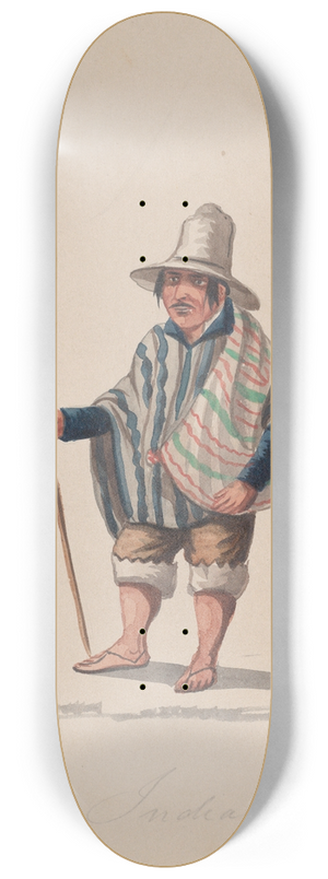 Francisco Fierro - A Peruvian man 8.25 inch art skate deck