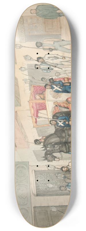 Francisco Fierro - RoyalProcession 8.25 inch art skate deck