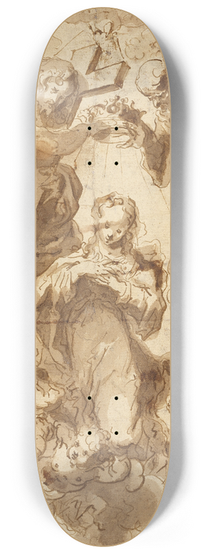 Francisco Ribalta - The Coronation of the Virgin 8.25 inch art skate deck