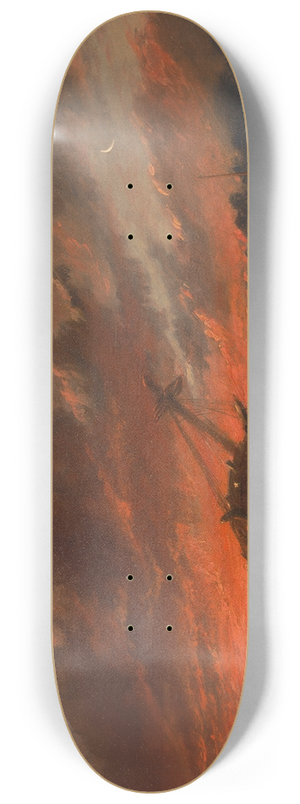 Francis Danby - Shipwreck 8.25 inch art skate deck