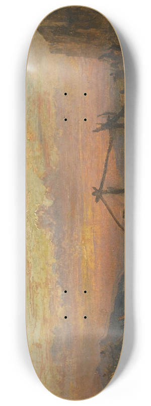 Francis Danby - The Broken Bridge 8.25 inch art skate deck