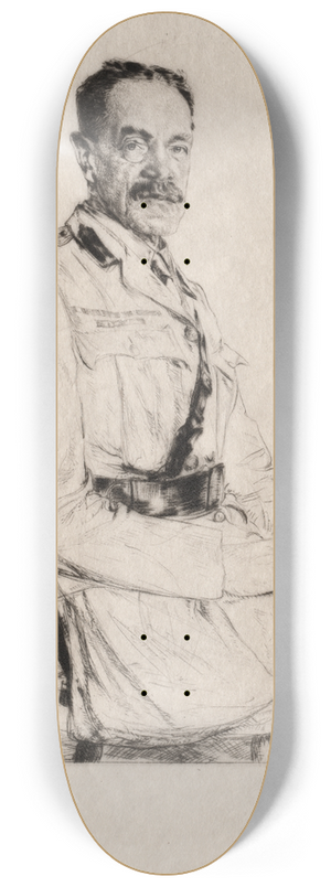 Francis Dodd - Major-General Sir John Edward Cooper 8.25 inch art skate deck