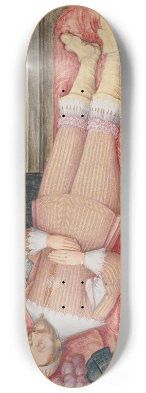 Friedrich Brentel - Friedrich Graf von Solms auf dem Totenbett 8.25 inch art skate deck