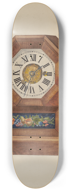 Francis Law Durand - Alarm Clock (Timepiece) 8.25 inch art skate deck