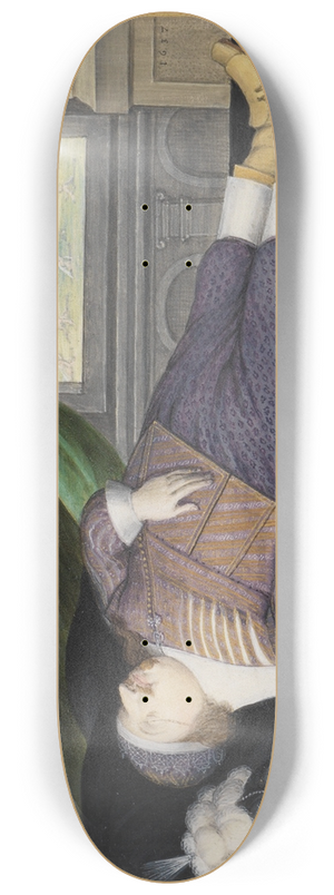 Friedrich Brentel - Philipp Ludwig zu Rappoltstein auf dem Totenbett 8.25 inch art skate deck