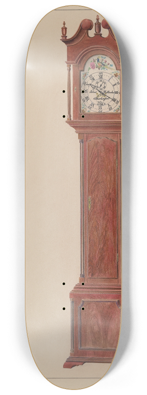 Francis Law Durand - Grandfathers Clock (Timepiece) 8.25 inch art skate deck
