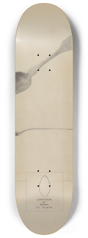 Francis Law Durand - Silver Teaspoon 8.25 inch art skate deck