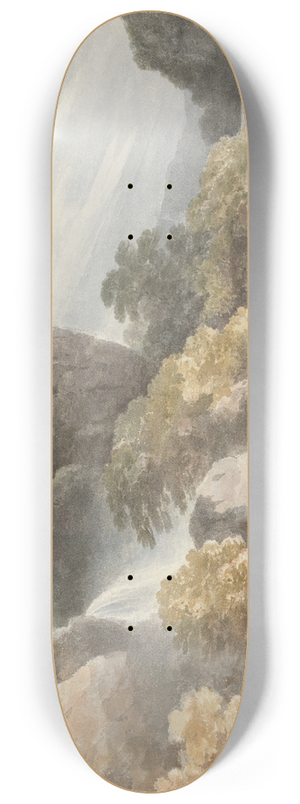 Francis Nicholson - Waterfall 8.25 inch art skate deck