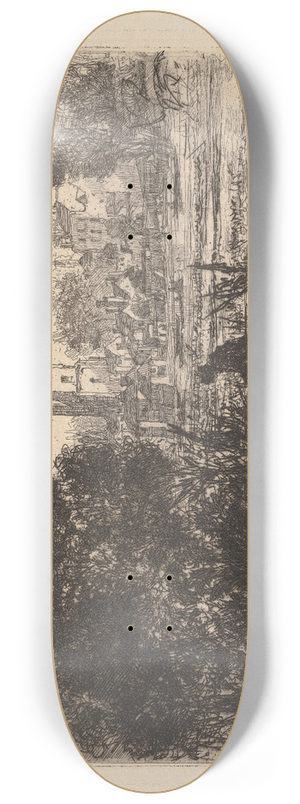 Francis Seymour Haden - By Twickenham 8.25 inch art skate deck