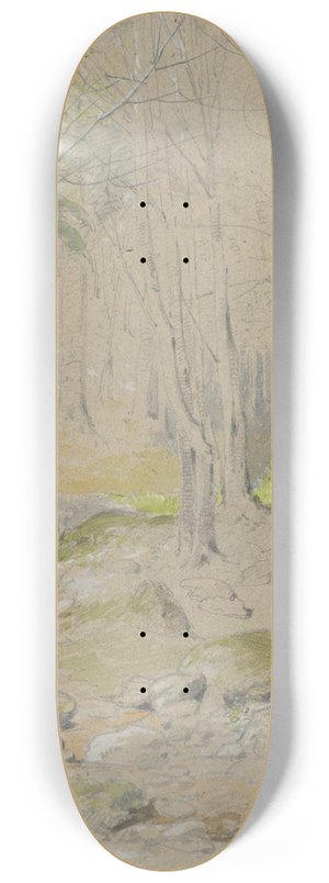 Friedrich Carl von Scheidlin - Forest Stream 8.25 inch art skate deck