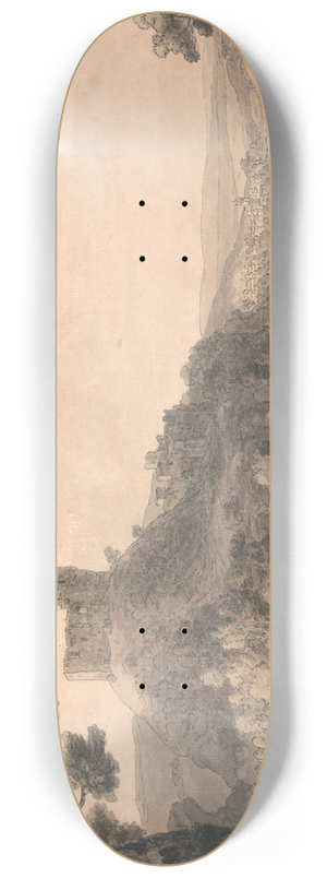 Francis Towne - Oakhampton Castle 8.25 inch art skate deck