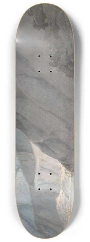 Francis Towne - View of Lake Como with Monte Leoni 8.25 inch art skate deck