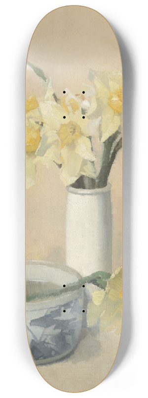 Frank Bramley - Daffodils and narcissi 8.25 inch art skate deck