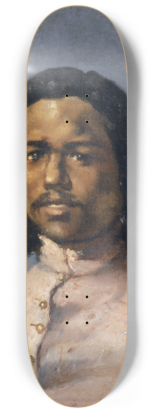 Frank Buchser - Portrait of a Mulatto 8.25 inch art skate deck