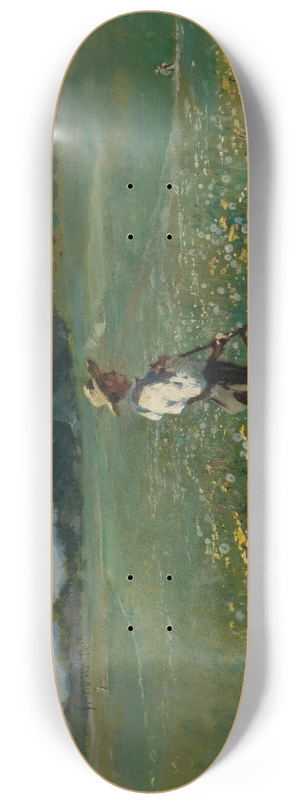 Frank Buchser - Reaper in a Flowery Meadow 8.25 inch art skate deck