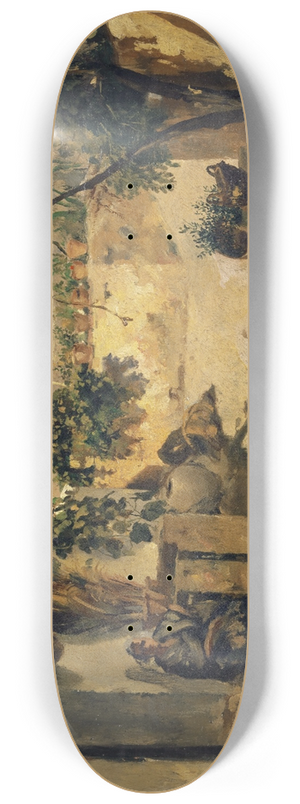 Frank Buchser - Spanish Pergola 8.25 inch art skate deck