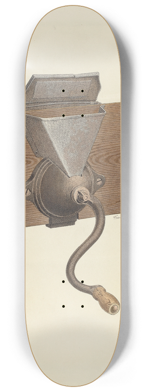 Frank C. Barks - Coffee Mill 8.25 inch art skate deck