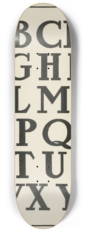 Frank Chouteau Brown - Modern American Capitals 8.25 inch art skate deck