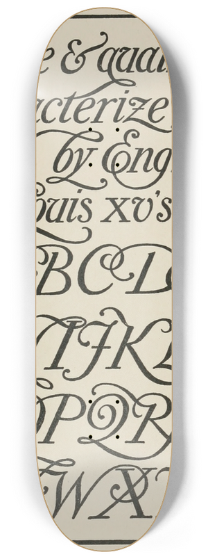 Frank Chouteau Brown - Modern American Script 8.25 inch art skate deck