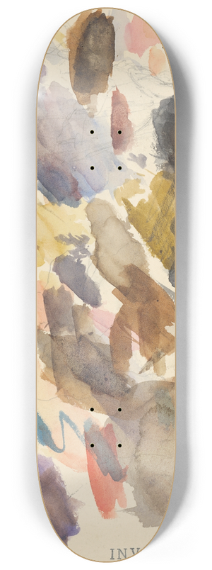 Friedrich Carl von Scheidlin - Study of Tree Trunks Grown into the Rocks 8.25 inch art skate deck