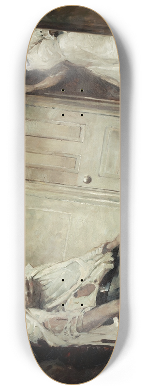 Frank Earle Schoonover - What Happened Here 8.25 inch art skate deck
