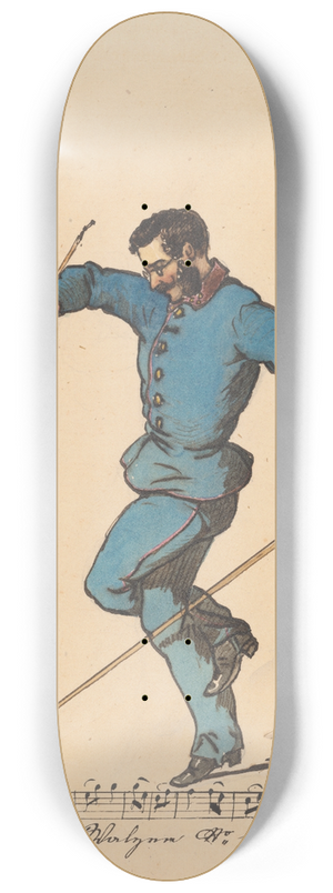 Friedrich Carl von Scheidlin - Waltz 8.25 inch art skate deck