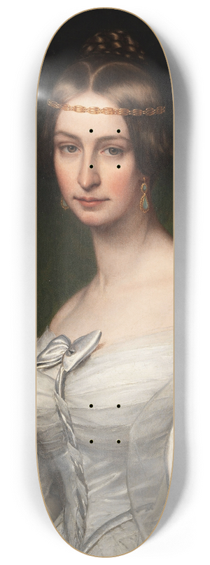 Friedrich Drck - Bildnis der Caroline Krafft, geb. Platner (1811-1873) 8.25 inch art skate deck