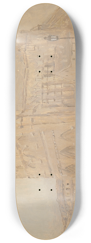 Frank Edwin Scott - Notre Dame in Winter 8.25 inch art skate deck