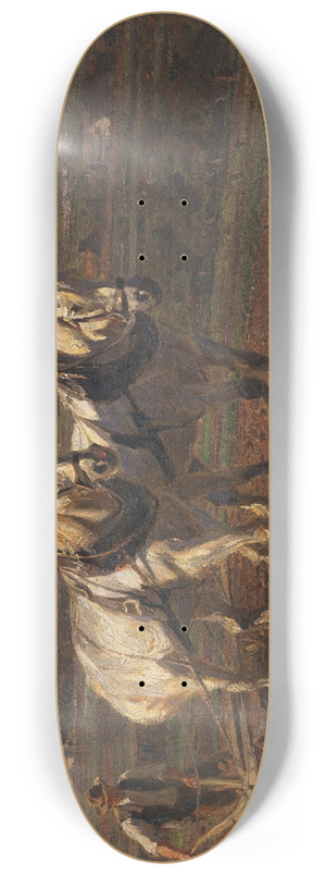 Friedrich Eckenfelder - Bauer mit Pferdegespann 8.25 inch art skate deck