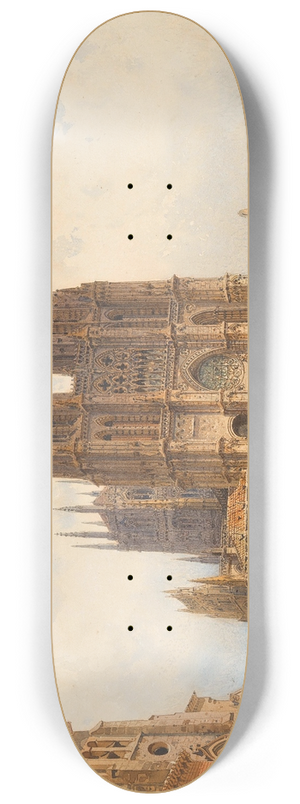 Friedrich Eibner - The cathedral of Burgos 8.25 inch art skate deck Friedrich Eibner - The cathedral of Burgos 8.25 inch art skate deck