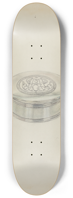 Frank Fumagalli - Silver Box 8.25 inch art skate deck