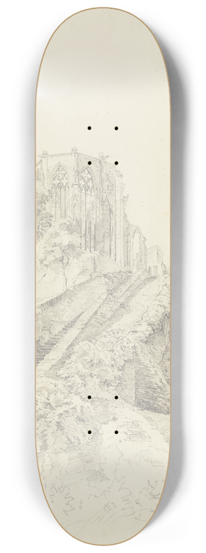 Friedrich Eisenlohr  - Die Wernerkapelle in Bacharach 8.25 inch art skate deck
