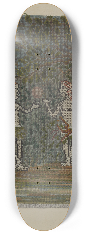 Frank Gray - Adam & Eve Embroidered Picture 8.25 inch art skate deck