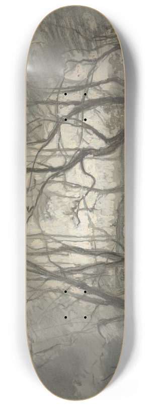 Friedrich Ernst Morgenstern - At the Wasserhof near Oberrad 8.25 inch art skate deck