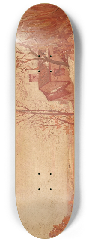 Frank Howard Marschall - Winter Landscape 8.25 inch art skate deck