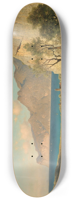Aleksander Swieszewski - Mediterranean landscape 8.25 inch art skate deck