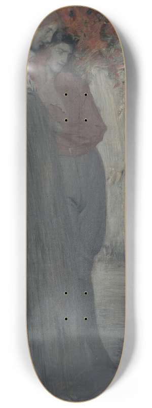 Frank Vincent DuMond - Man and Woman Standing 8.25 inch art skate deck