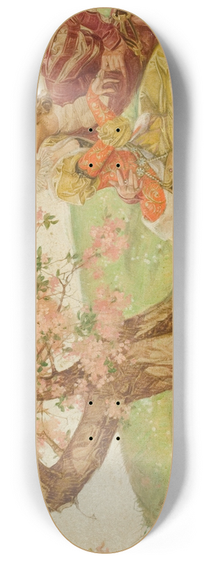 Frank Xavier Leyendecker - Amorous Young Couple 8.25 inch art skate deck