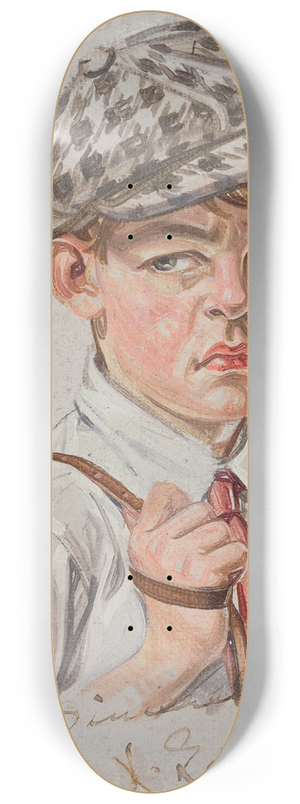 Frank Xavier Leyendecker - Hating School 8.25 inch art skate deck