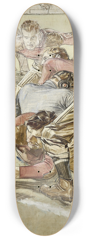 Frank Xavier Leyendecker - Touchdown 8.25 inch art skate deck