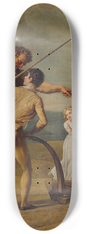 Franois-Andr Vincent - The Ploughing Lesson; a Study For lagriculture 8.25 inch art skate deck