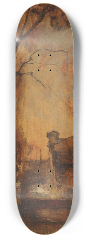 Franois-Auguste Ravier - Alle des Tilleuls  Crmieu 8.25 inch art skate deck